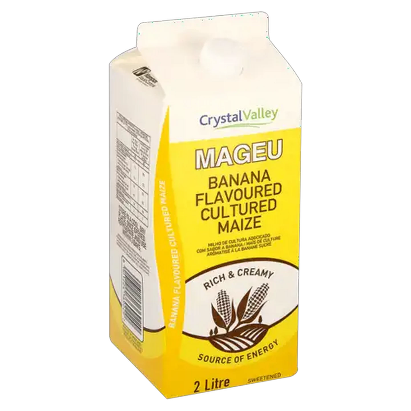 Image of Crystal Valley Mageu Banana Flavoured Cultured Maize 2L