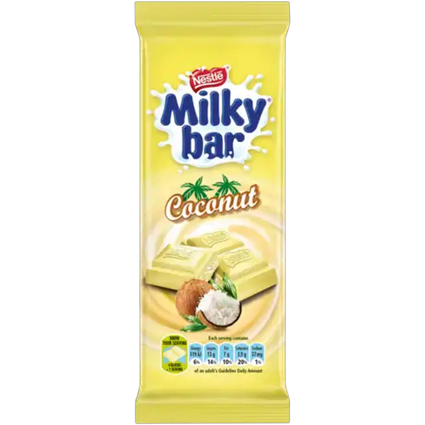 Checkers Sixty60 | Milky Bar Coconut Flavoured Chocolate Slab 80g