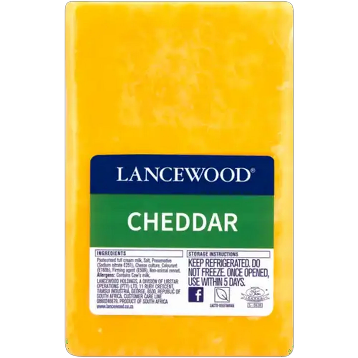 Image of LANCEWOOD Cheddar Cheese Per KG