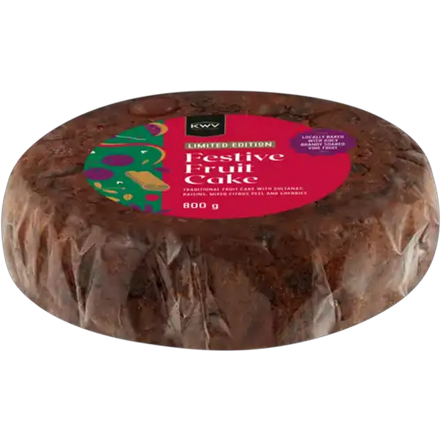 Image of Limited Edition KWV Festive Fruit Cake 800g