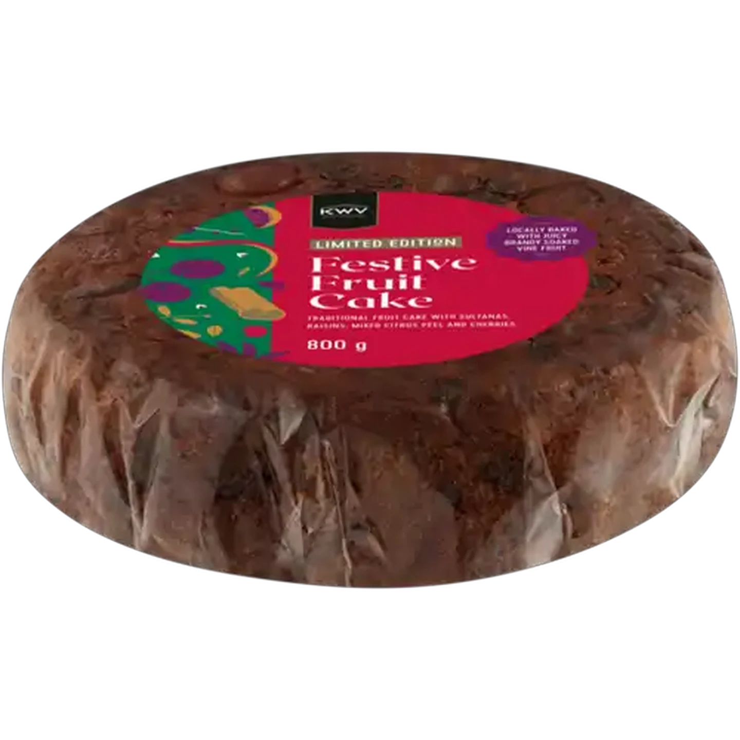Image of Limited Edition KWV Festive Fruit Cake 800g
