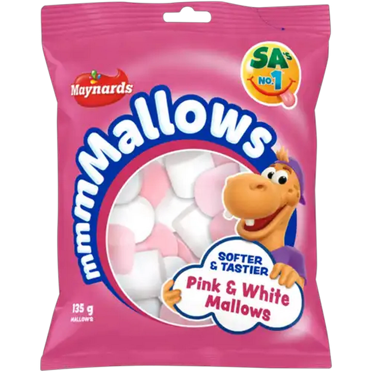 Image of Maynards mmmMallows Pink & White Mallows 135g