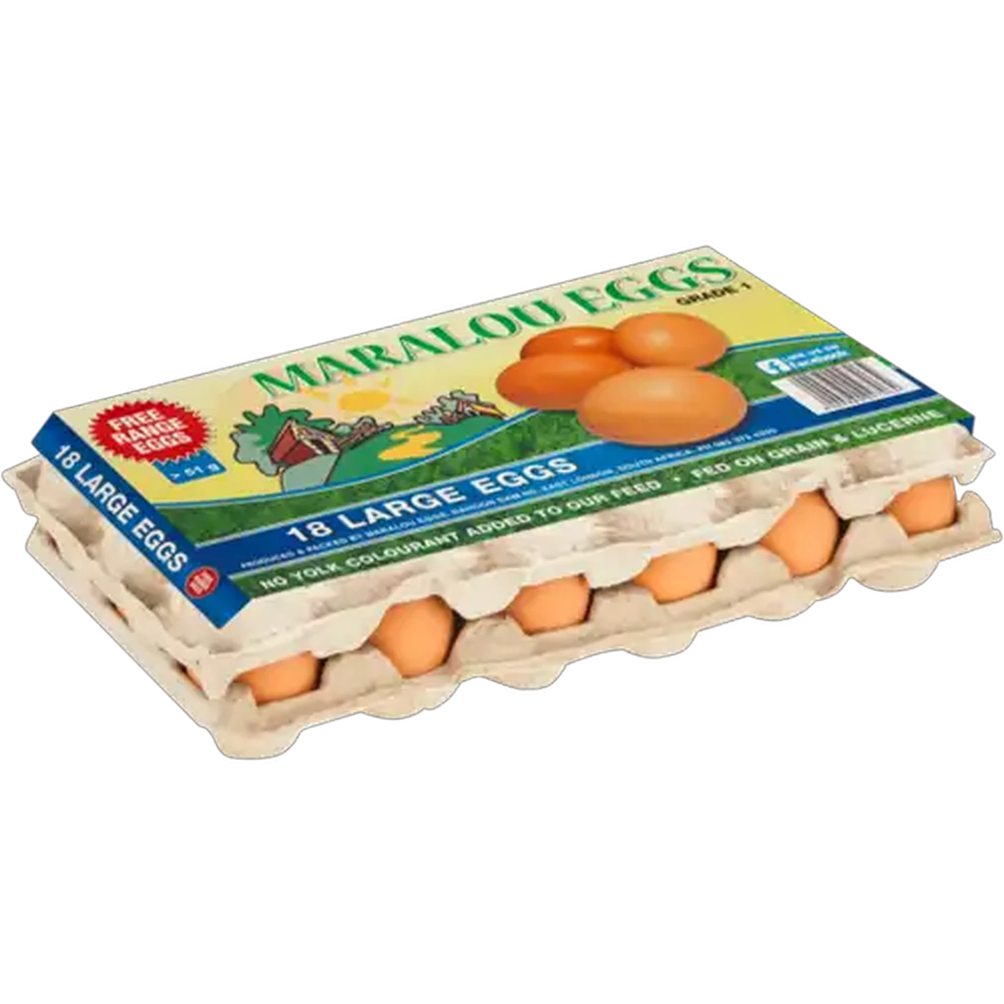 Image of Maralou Eggs Large Free Range Eggs 6 Pack