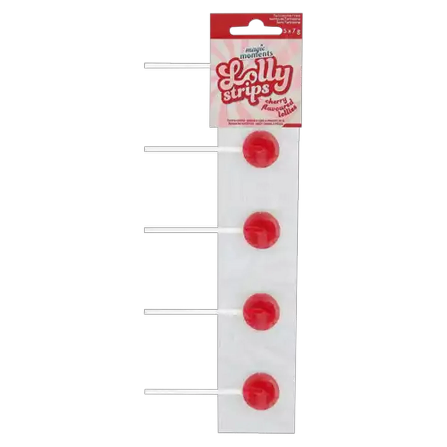 Image of Magic Moments Cherry Lollipops 5 Pack