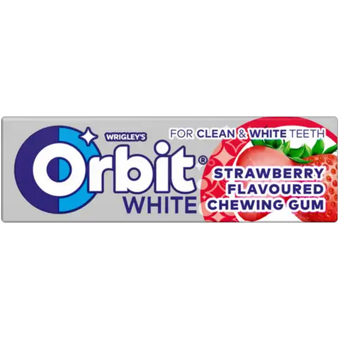 Image of Orbit White Strawberry Flavoured Sugar Free Chewing Gum 10 Pack