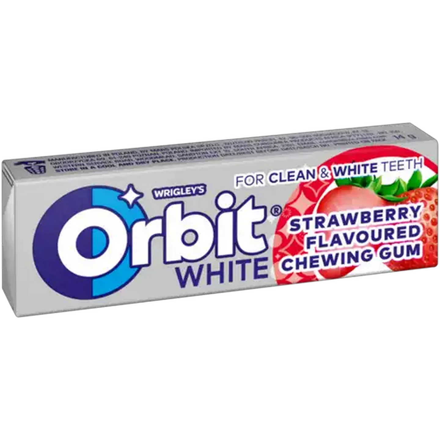 Image of Orbit White Strawberry Flavoured Sugar Free Chewing Gum 10 Pack