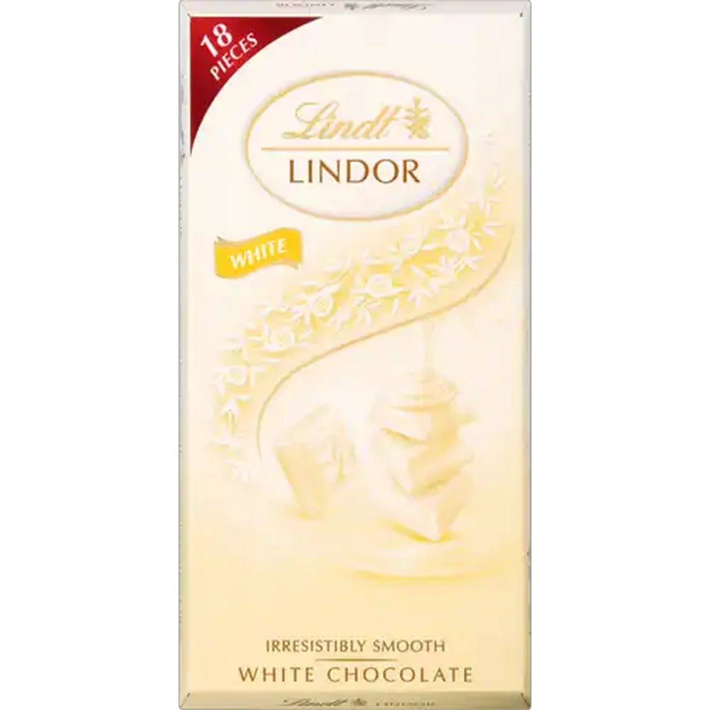 Image of Lindt Lindor Irresistibly Smooth White Chocolate Slab 100g