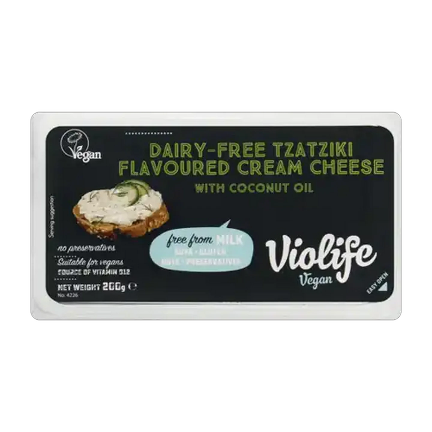 Image of Violife Dairy-Free Tzatziki Flavoured Cream Cheese 200g