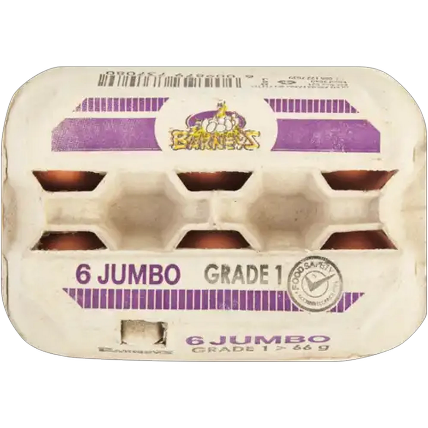 Image of Barney's Jumbo Eggs 6 Pack