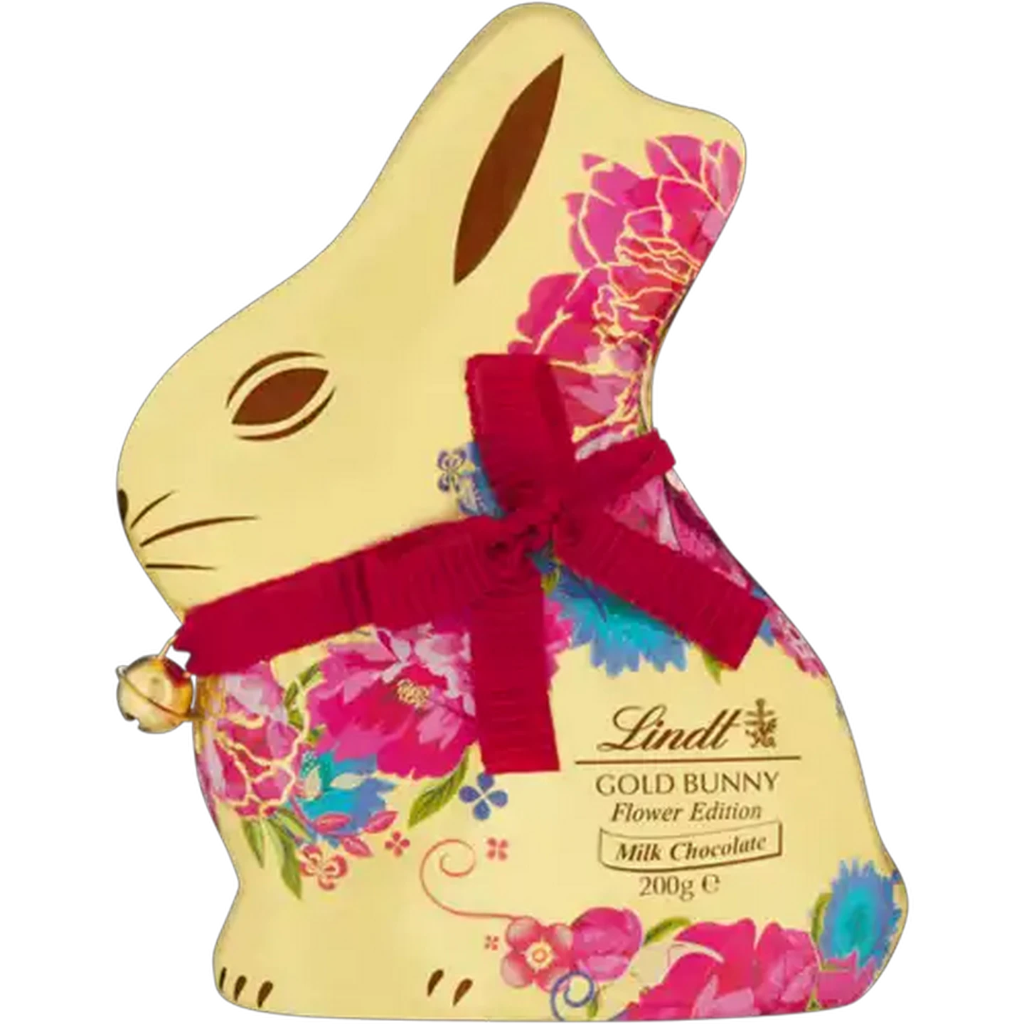 Image of Lindt Gold Bunny Flower Edition Milk Chocolate 200g