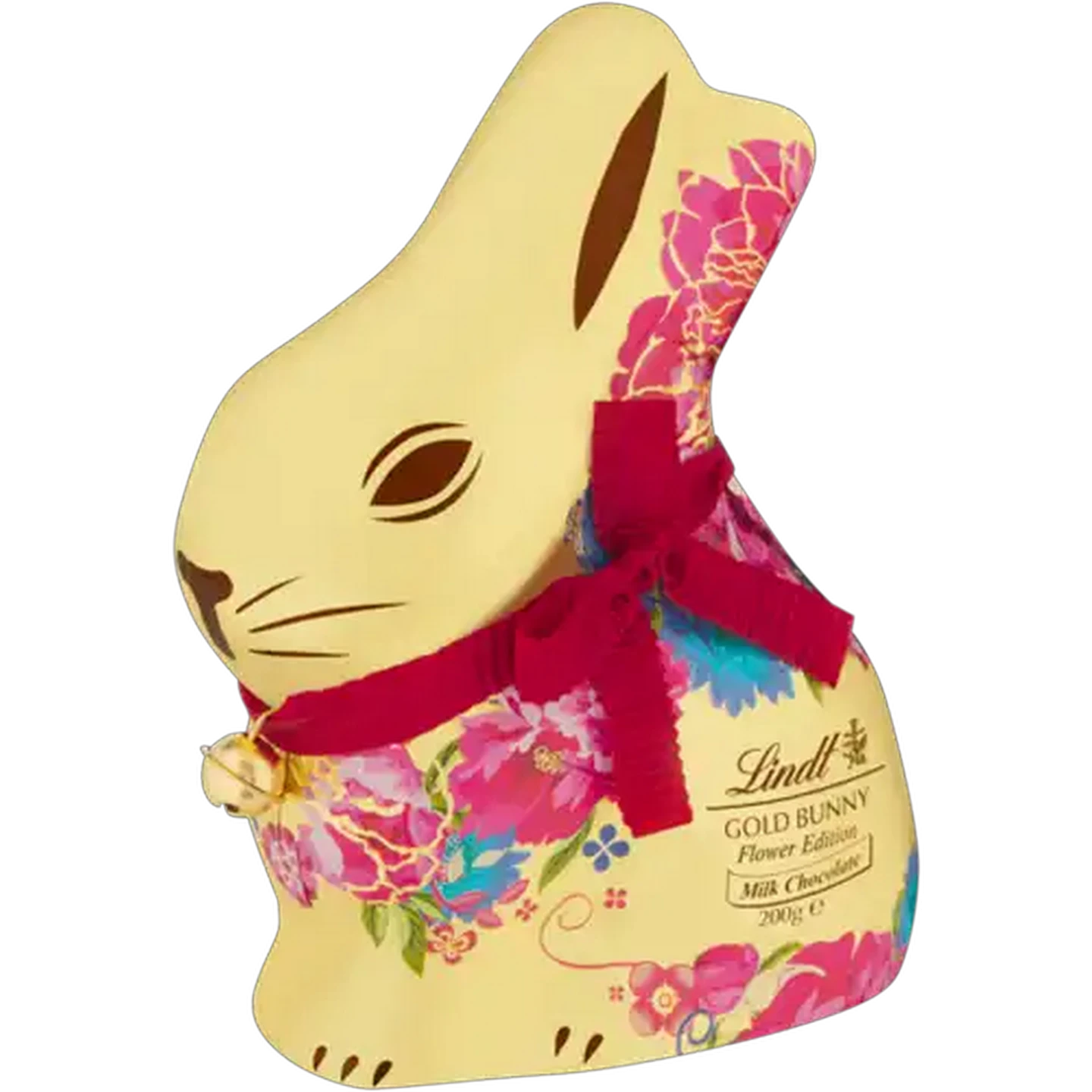 Image of Lindt Gold Bunny Flower Edition Milk Chocolate 200g