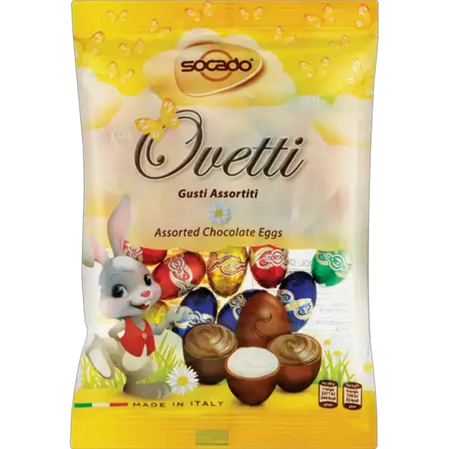 Image of Socado Ovetti Assorted Chocolate Eggs 150g
