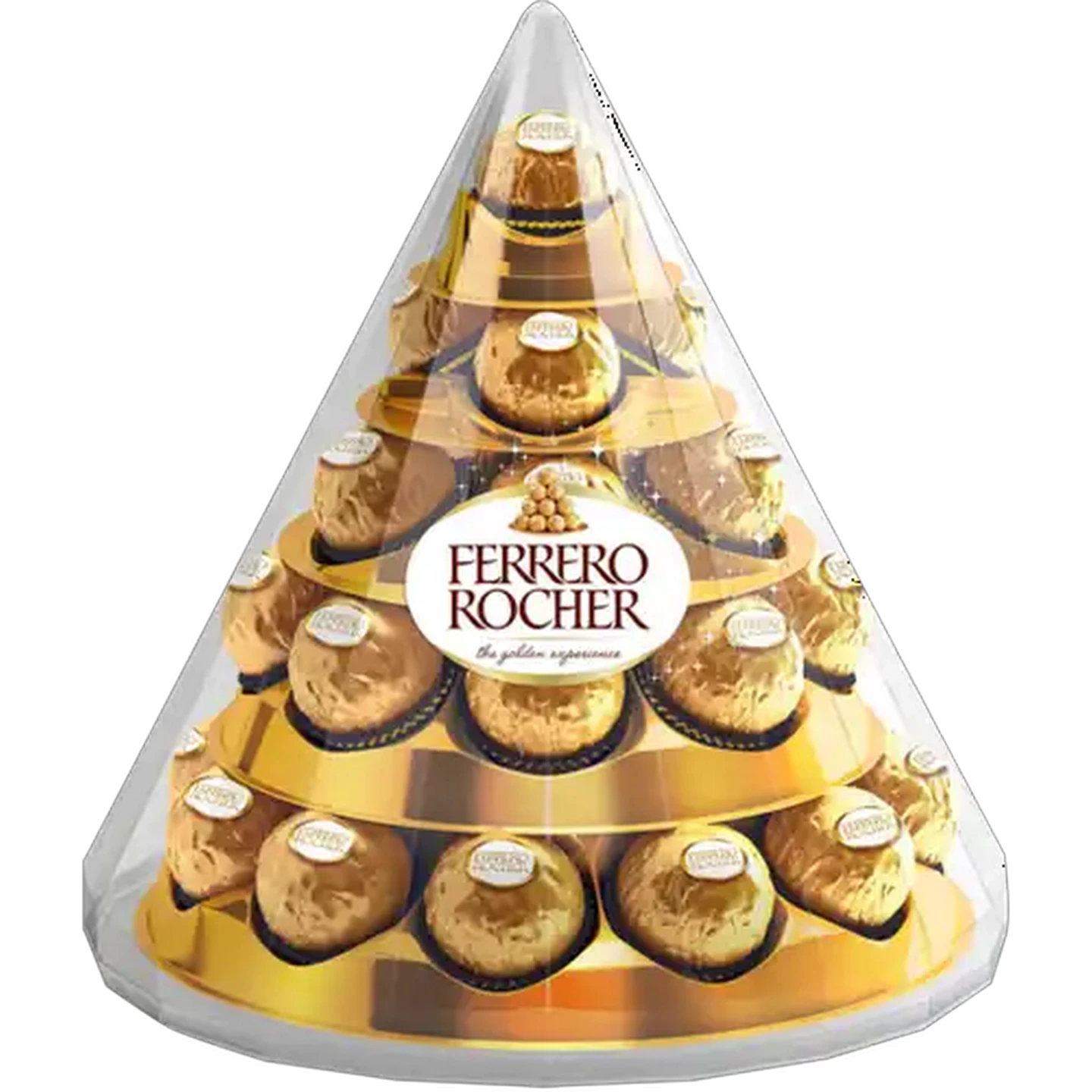 Image of Ferrero Rocher Chocolate Xmas Pyramid 28 Pack