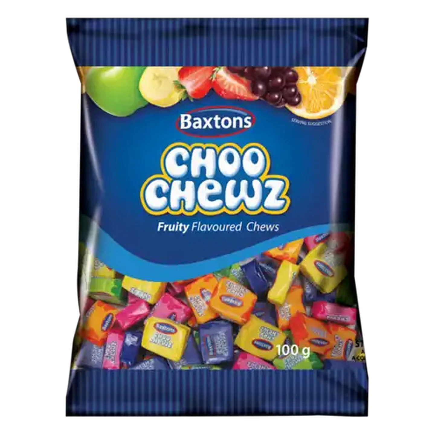 Image of Baxtons Choo Chewz Fruity Flavoured Sweets 100g