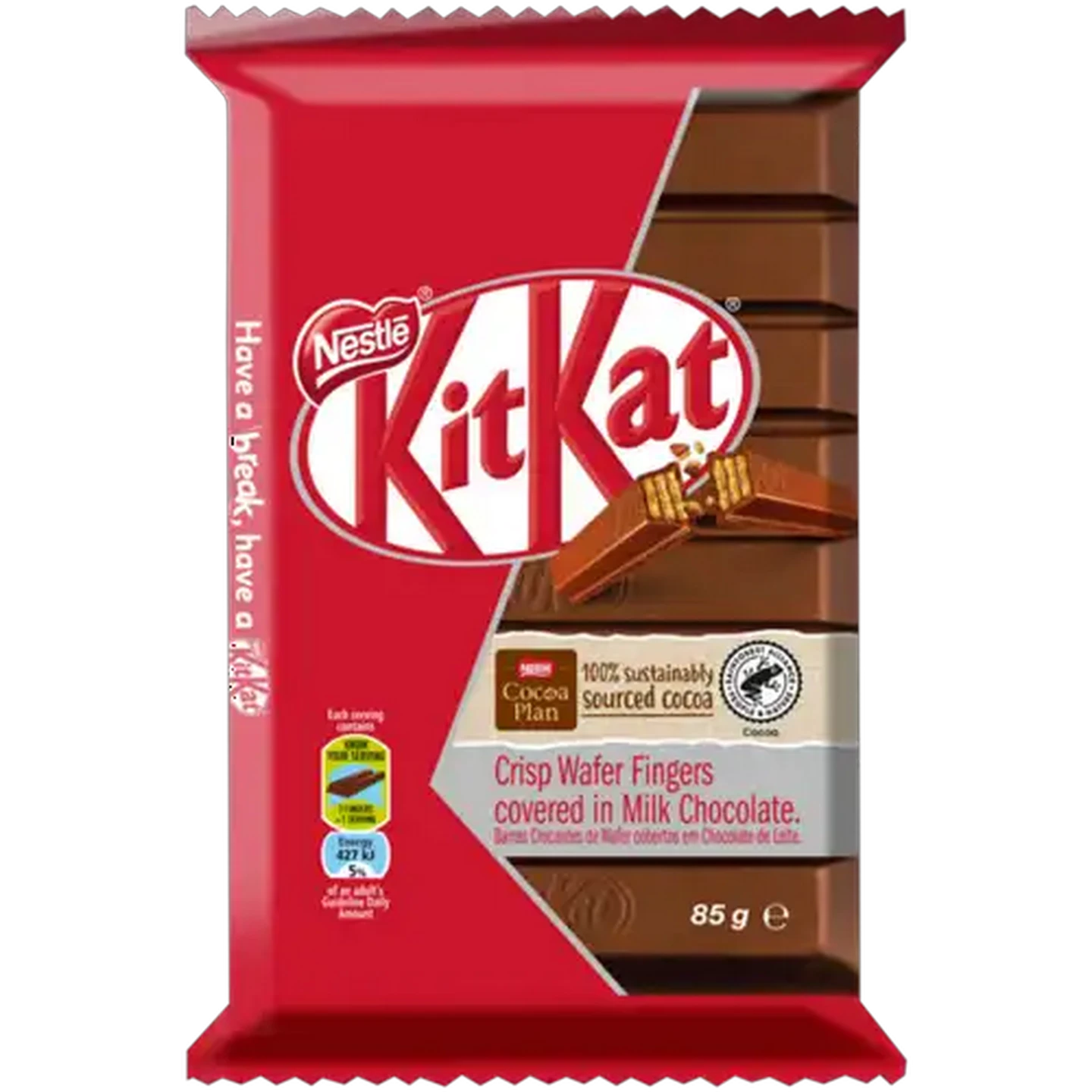 Image of Nestlé KitKat Milk Chocolate Crisp Wafer Fingers 85g