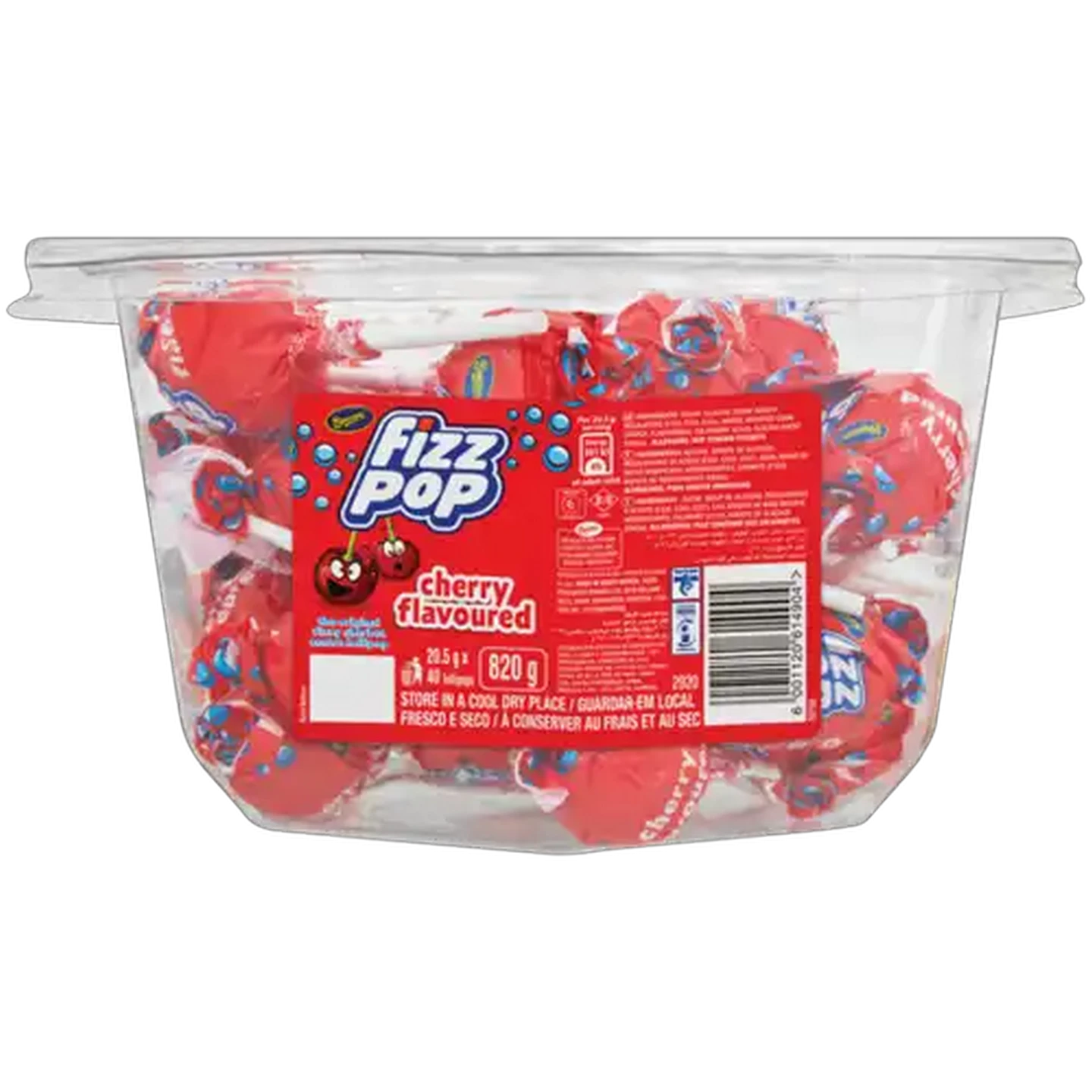 Checkers Sixty60 | Fizz Pop Cherry Flavoured Lollipops 40 Pack