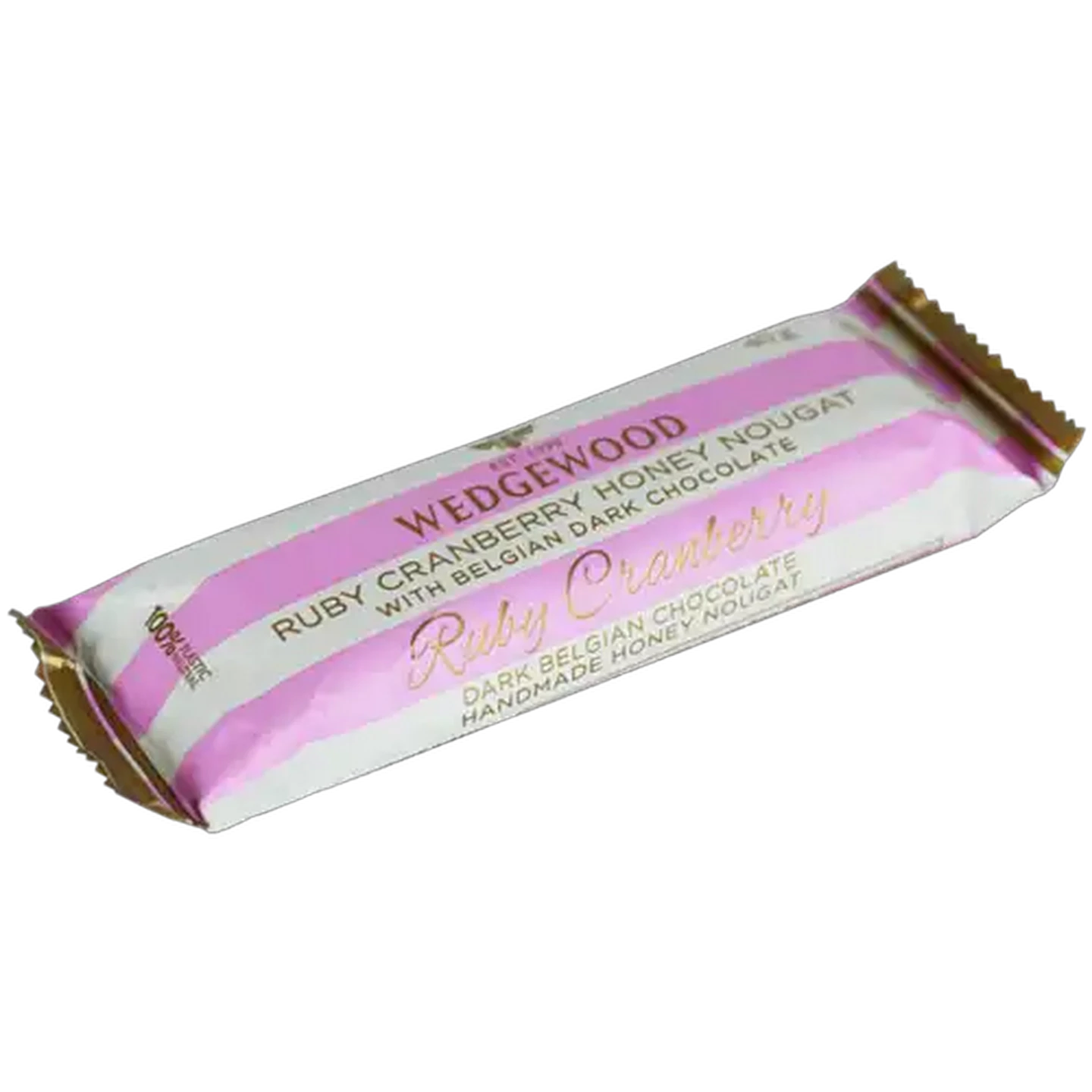 Image of Wedgewood Ruby Cranberry Honey Nougat with Belgian Dark Chocolate 40g