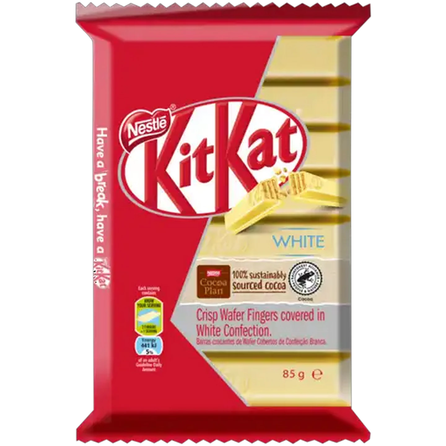 Image of Nestlé KitKat White Chocolate Crisp Wafer Fingers 85g