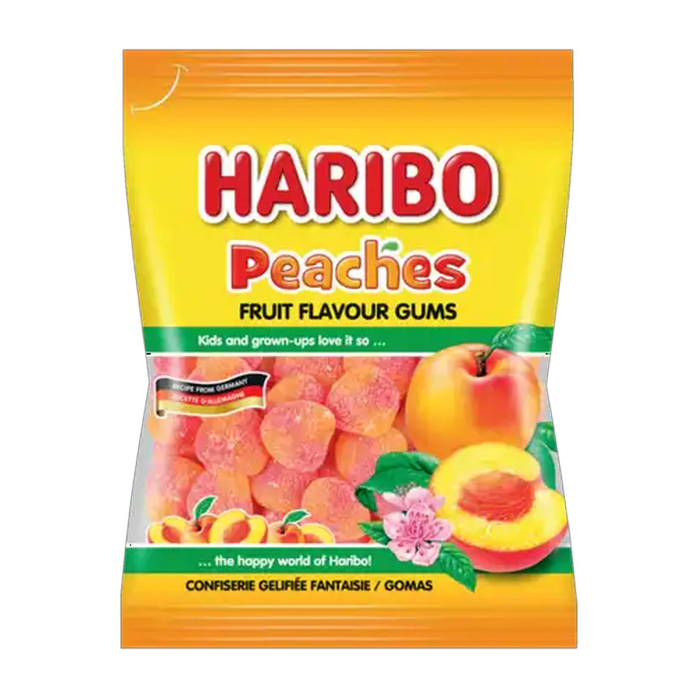 Image of HARIBO Peaches Fruit Flavoured Gums 80g