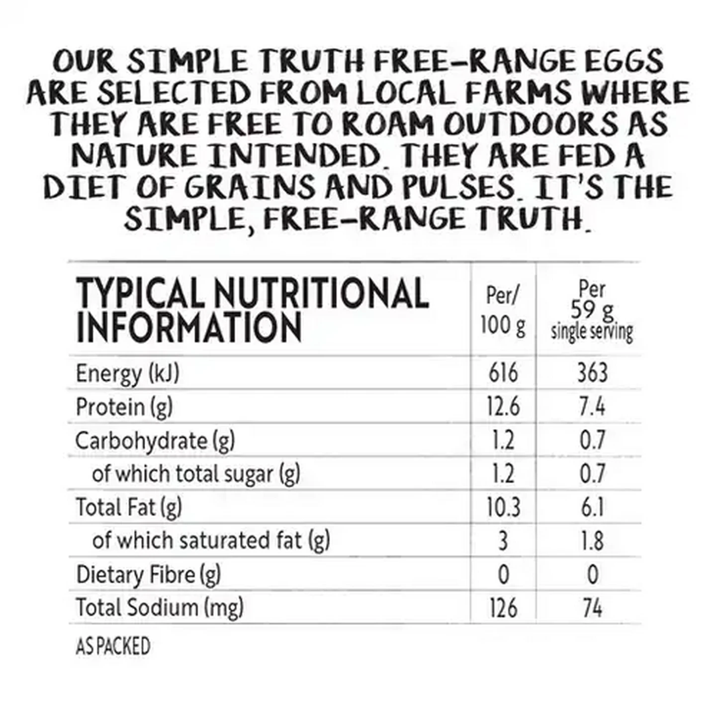 Image of Simple Truth Extra Large Free-Range Eggs 15 Pack
