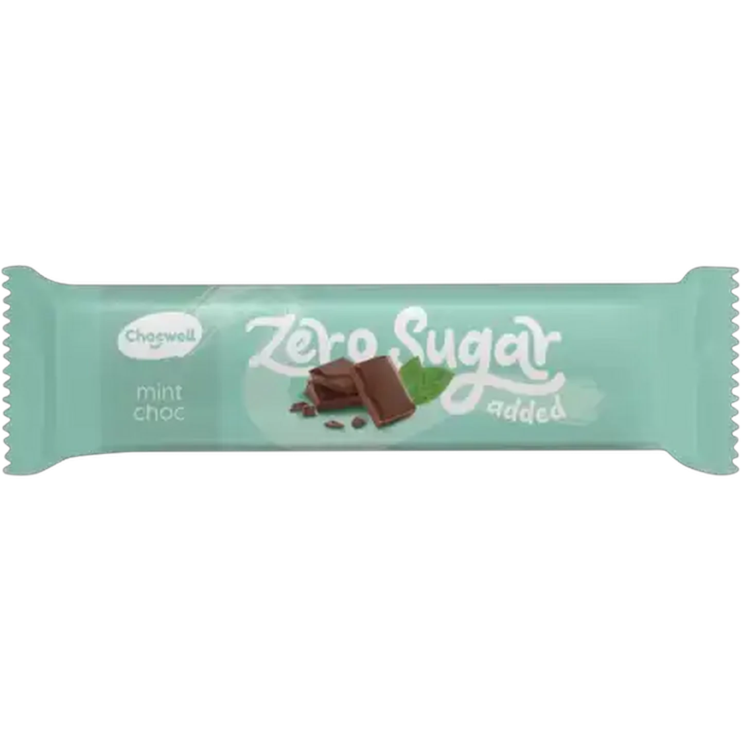 Image of Chocwell Zero Sugar Added Mint Chocolate Bar 30g