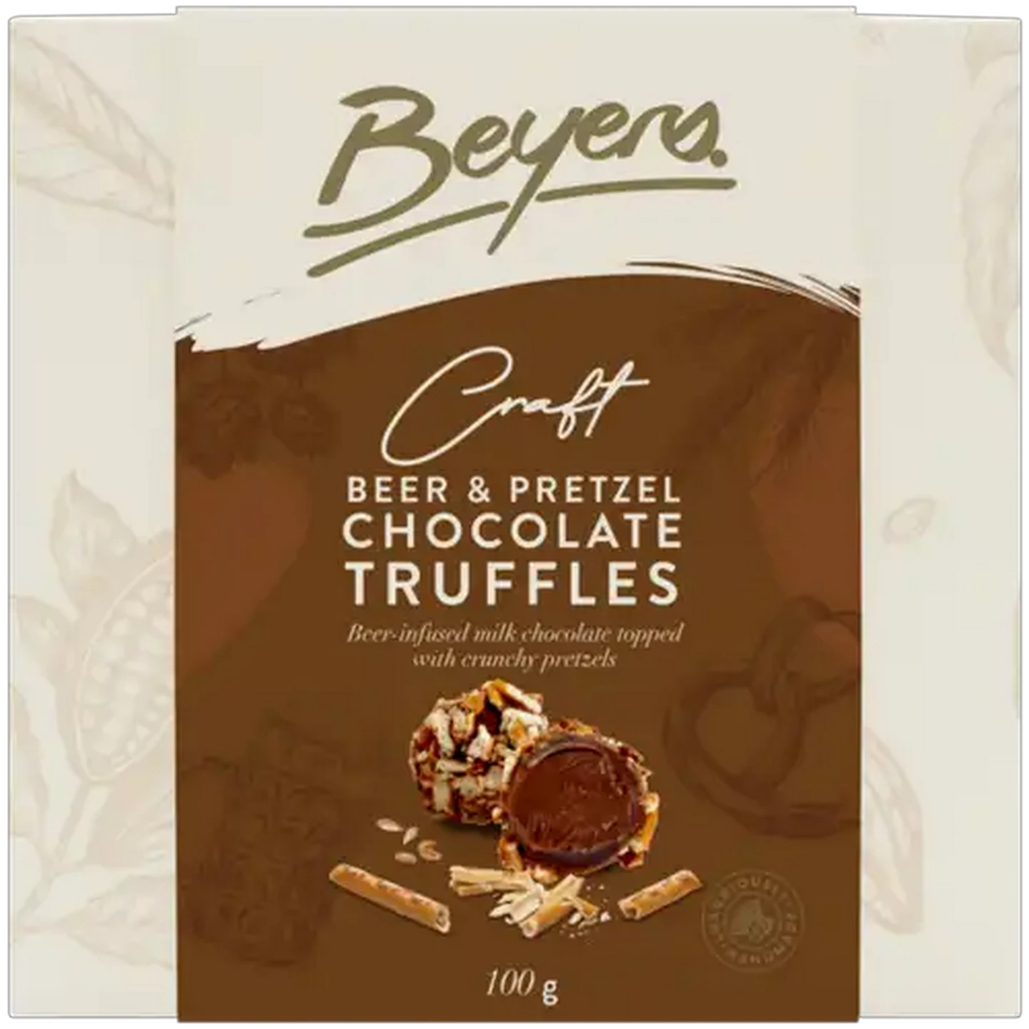 Image of Beyers Craft Beer & Pretzel Chocolate Truffles 100g