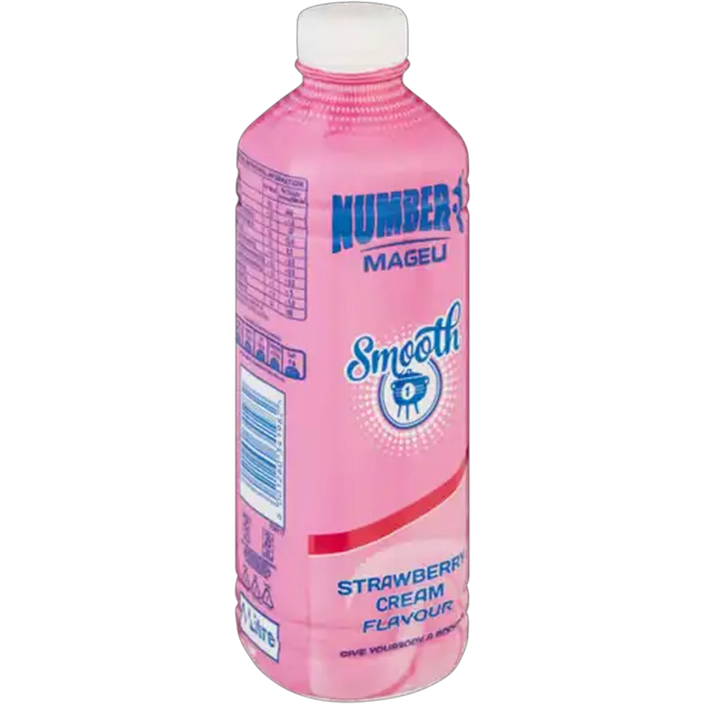 Image of Number 1 Strawberry Cream Flavoured Smooth Mageu Bottle 1L