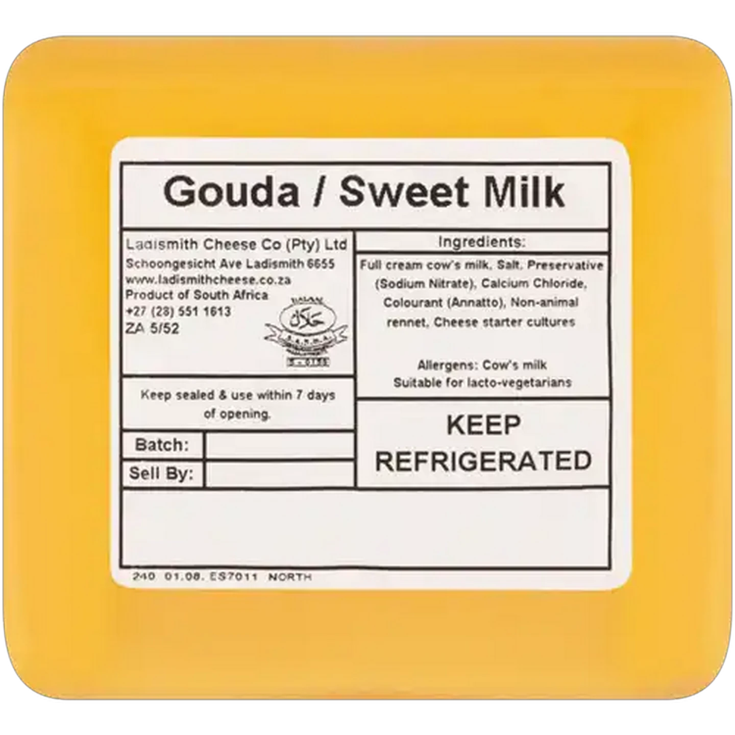 Image of Ladismith Sweet Milk Gouda Cheese Per kg