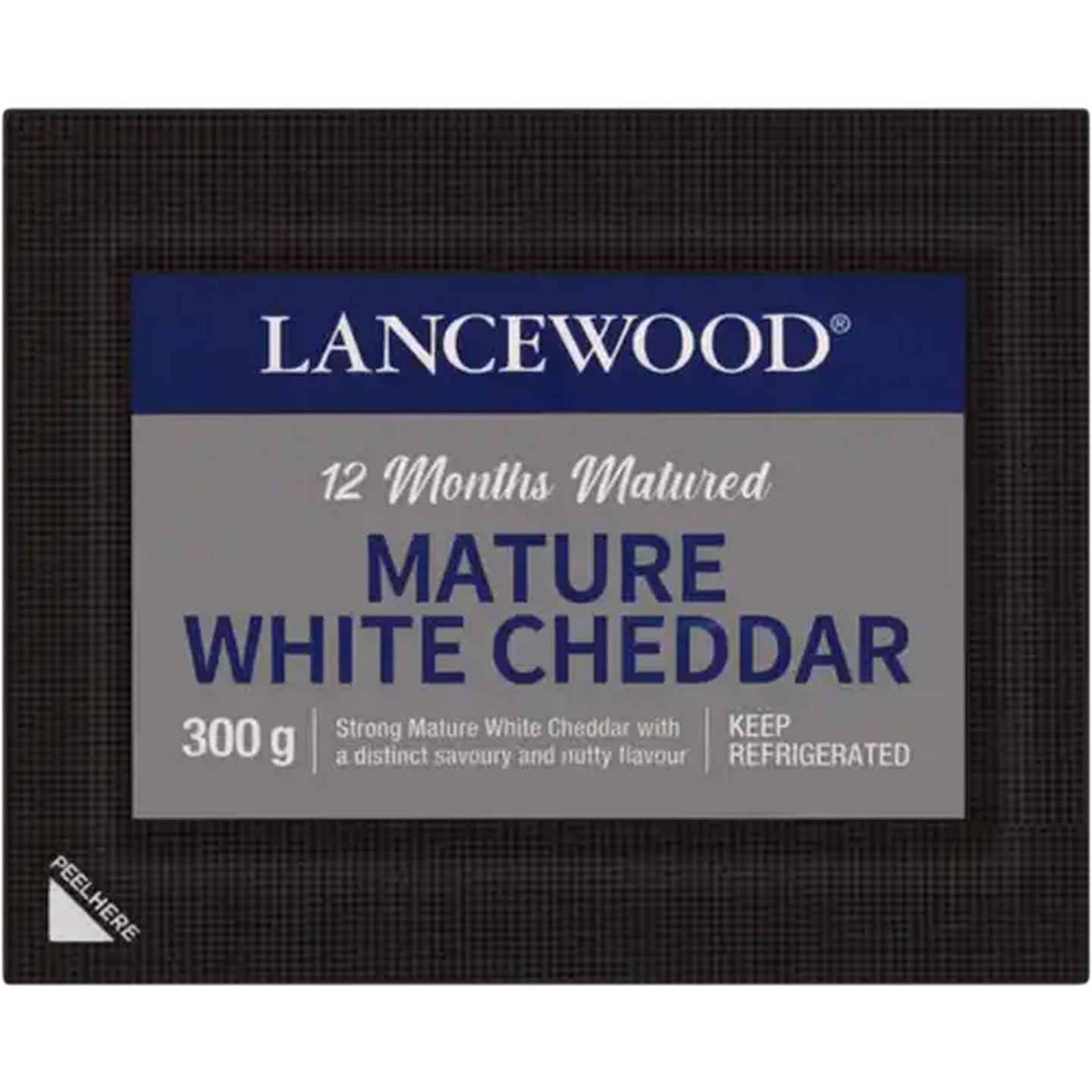 Image of LANCEWOOD Cheese 12 Months Mature White Cheddar 300g