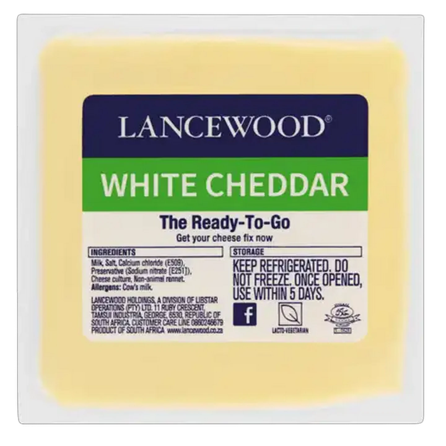 Image of LANCEWOOD White Cheddar Cheese Per kg