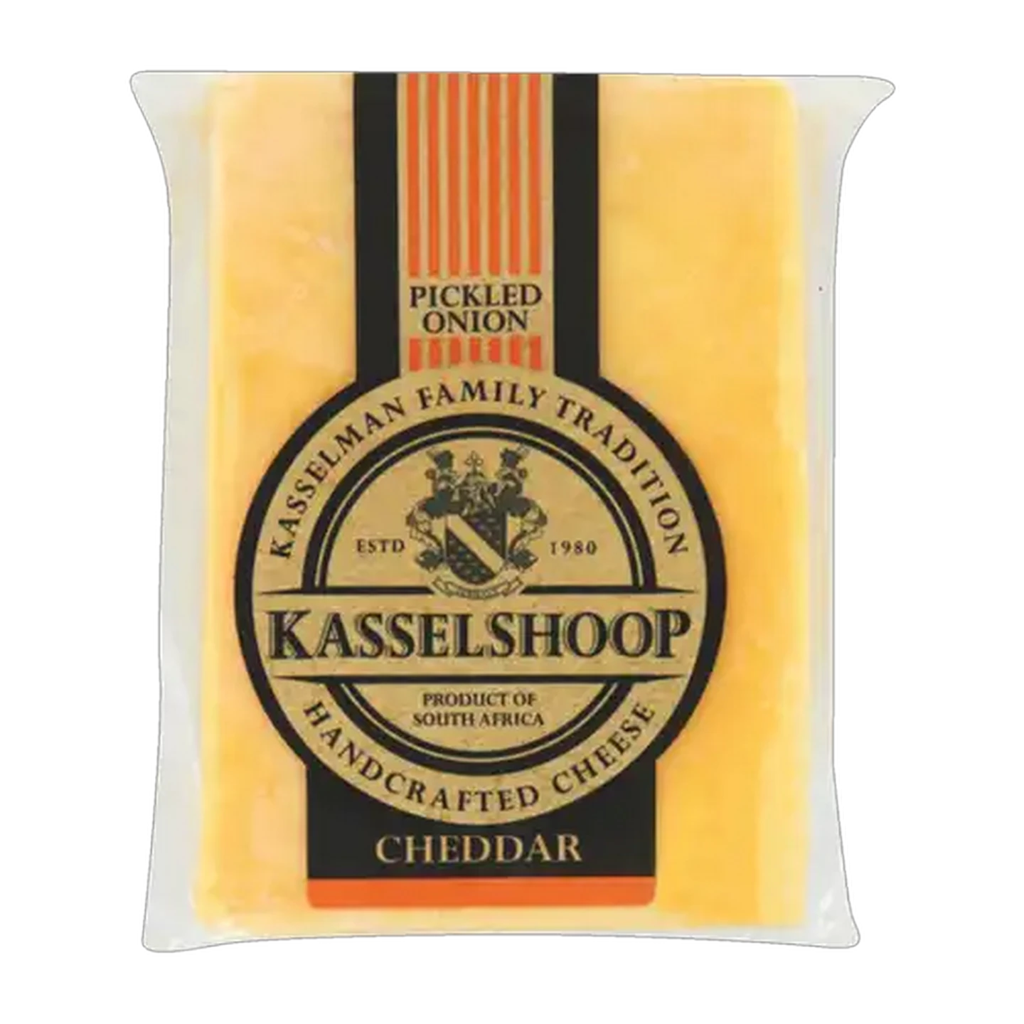 Image of Kasselshoop Handcrafted Pickled Onion Cheddar Cheese 200g