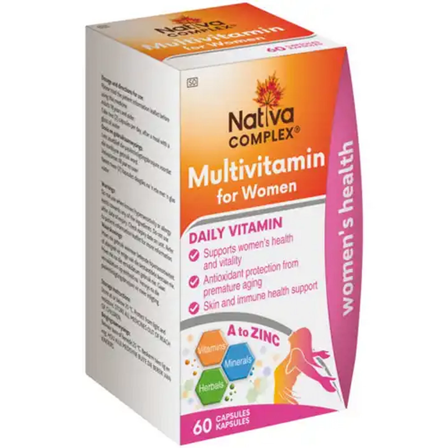 Image of Nativa Complex Multivitamin Capsules for Women 60 Pack