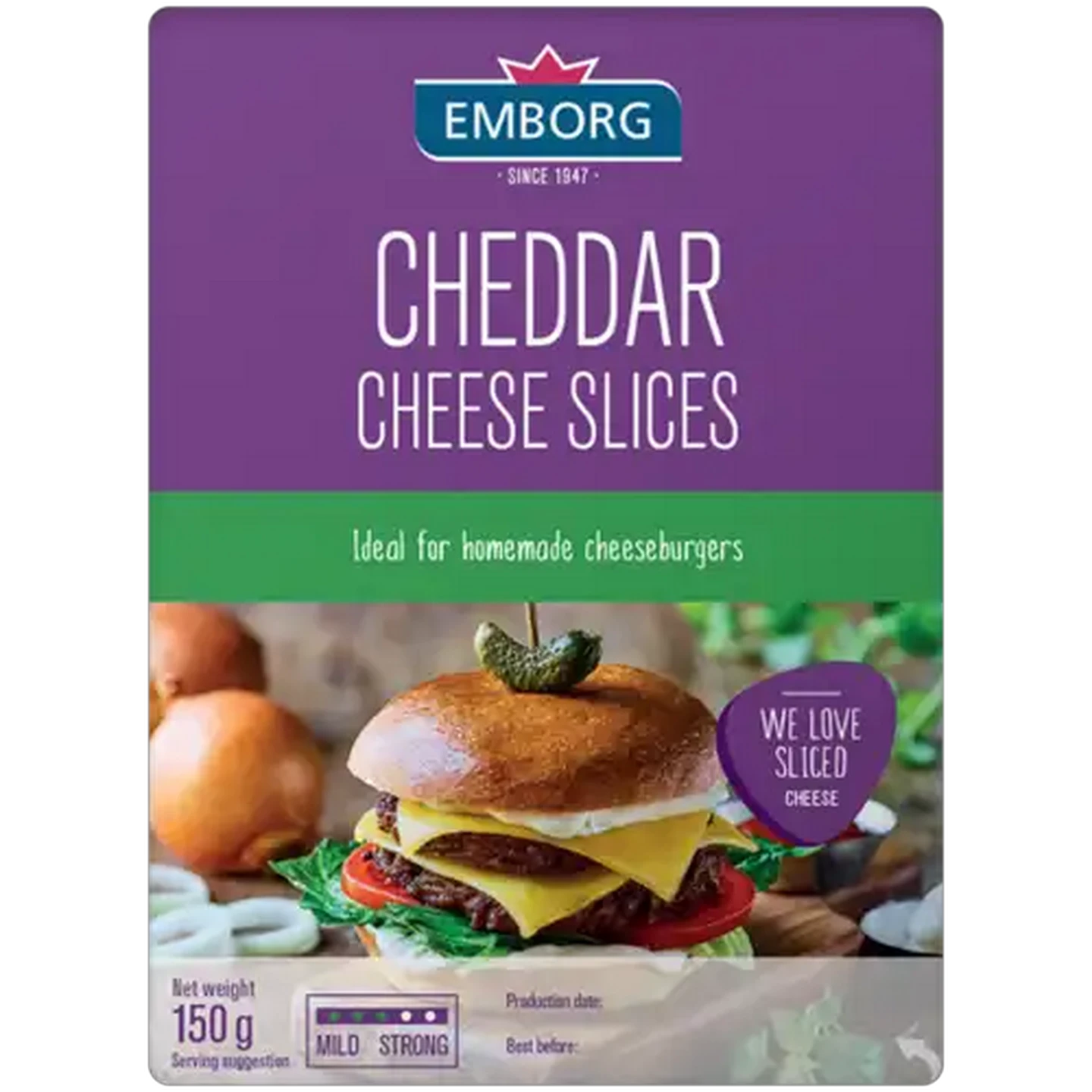 Image of Emborg Cheddar Cheese Slices 150g