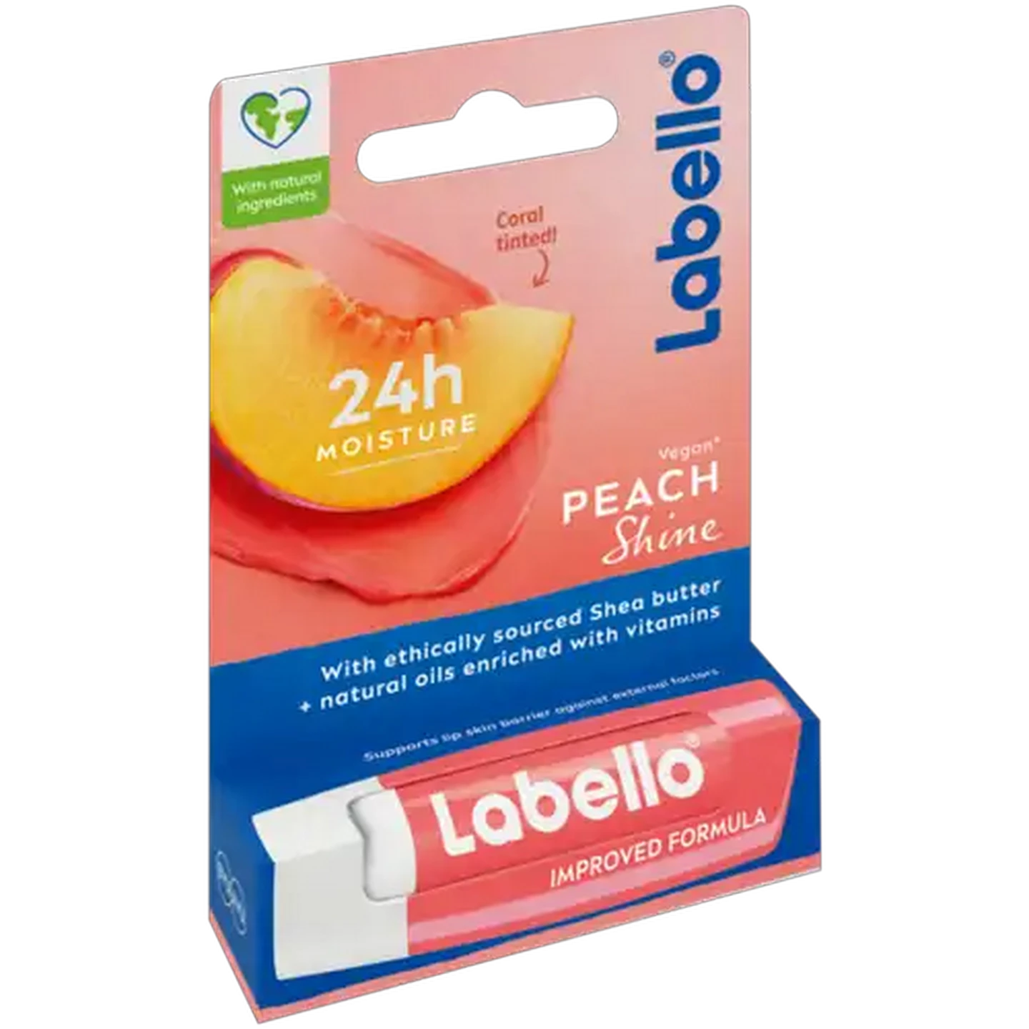 Image of Labello Peach Shine Lip Balm 4.8g