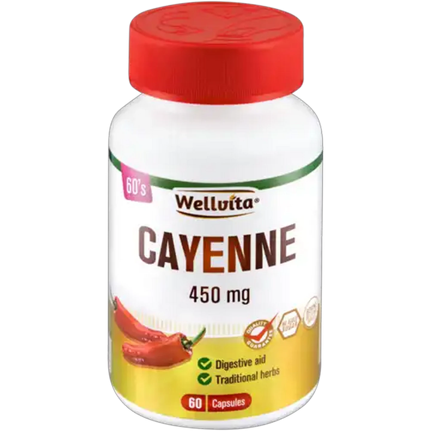 Image of Wellvita Cayenne Capsules 60-Pack
