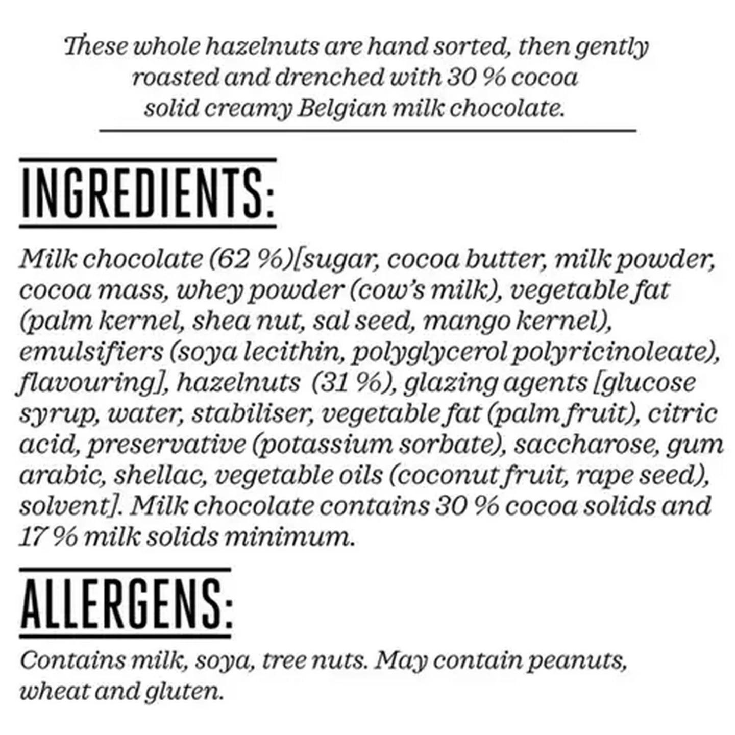 Image of Forage And Feast Milk Chocolate Coated Hazelnuts 100g