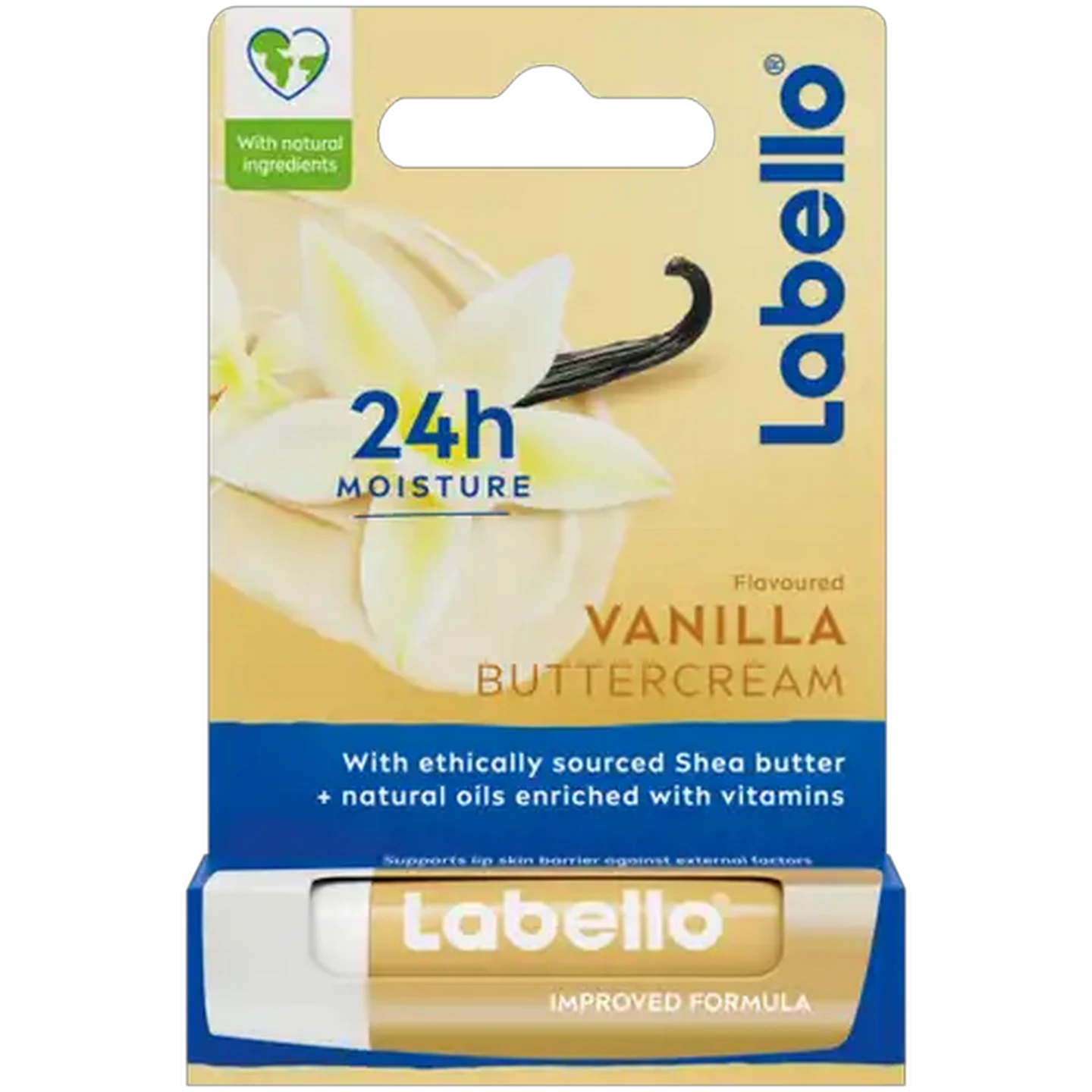 Image of Labello Vanilla Buttercream Flavoured Lip Balm 4.8g
