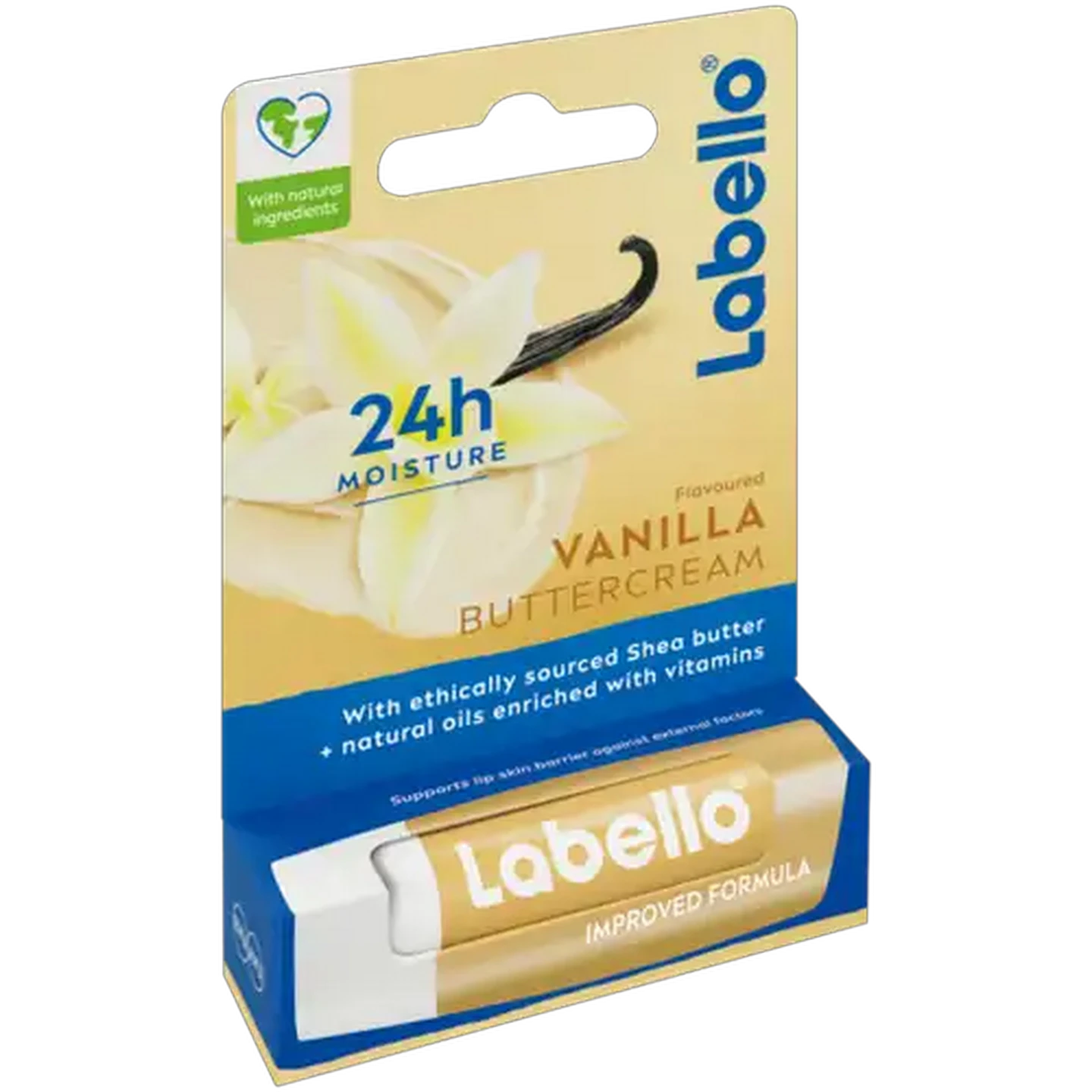 Image of Labello Vanilla Buttercream Flavoured Lip Balm 4.8g