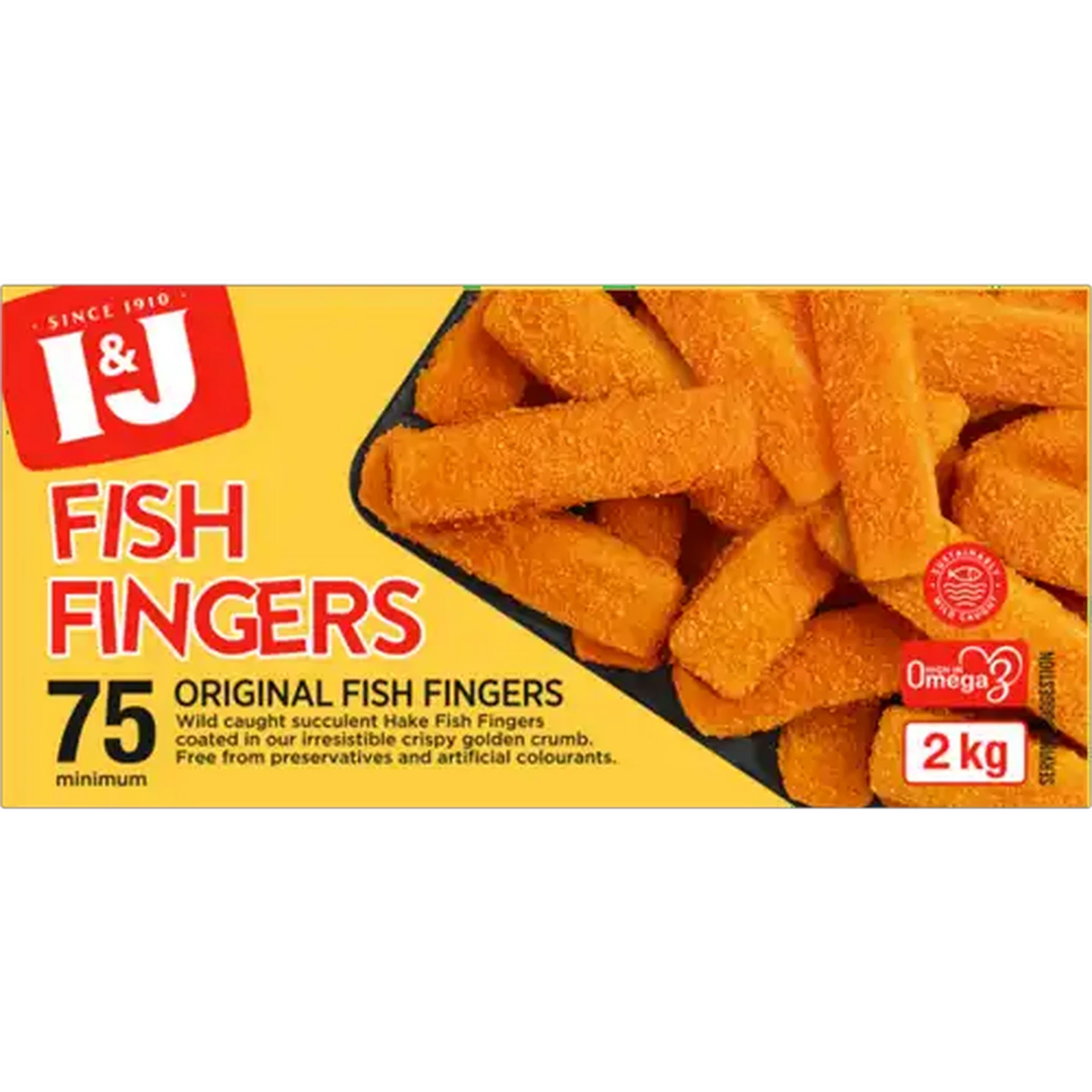 Image of I&J Frozen Fish Fingers Bulk Value Pack 2kg