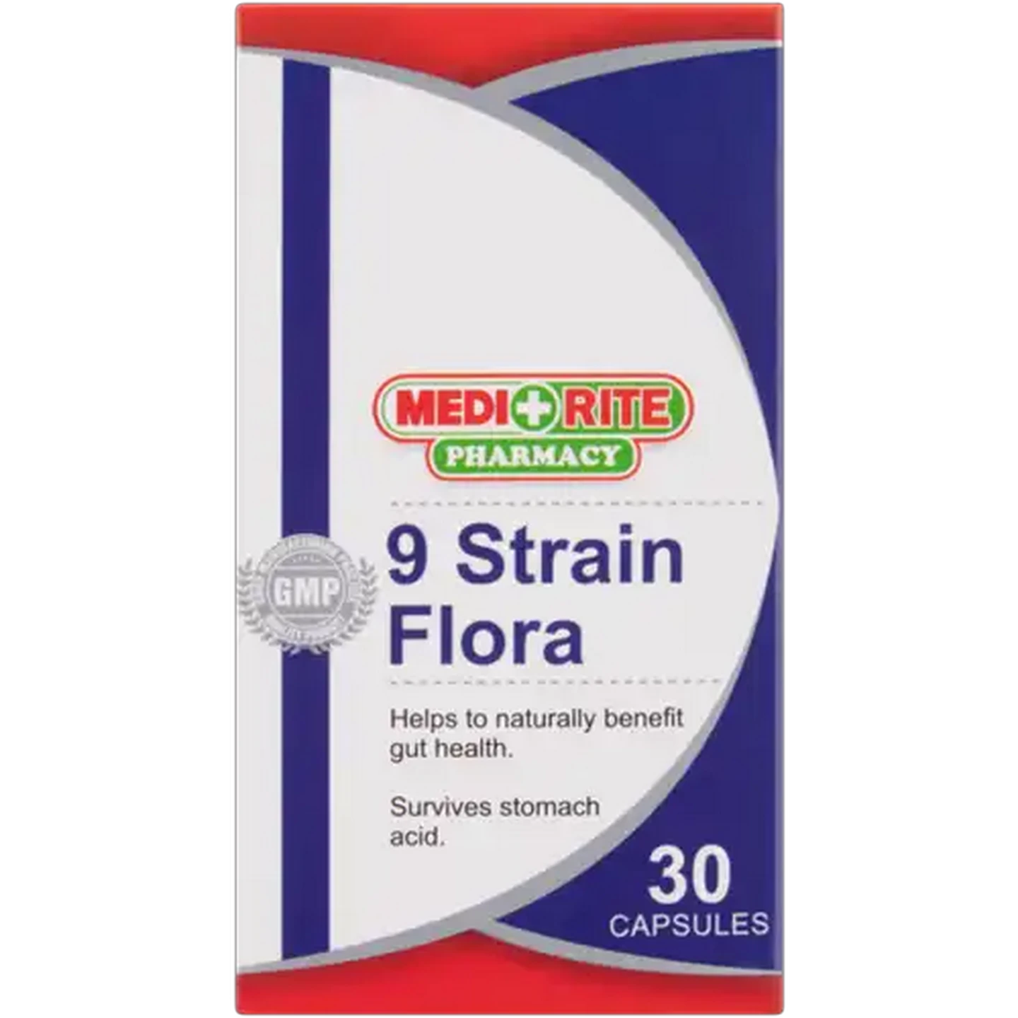Image of Medirite Pharmacy 9 Strain Flora Blend Probiotic Capsules 30 Pack