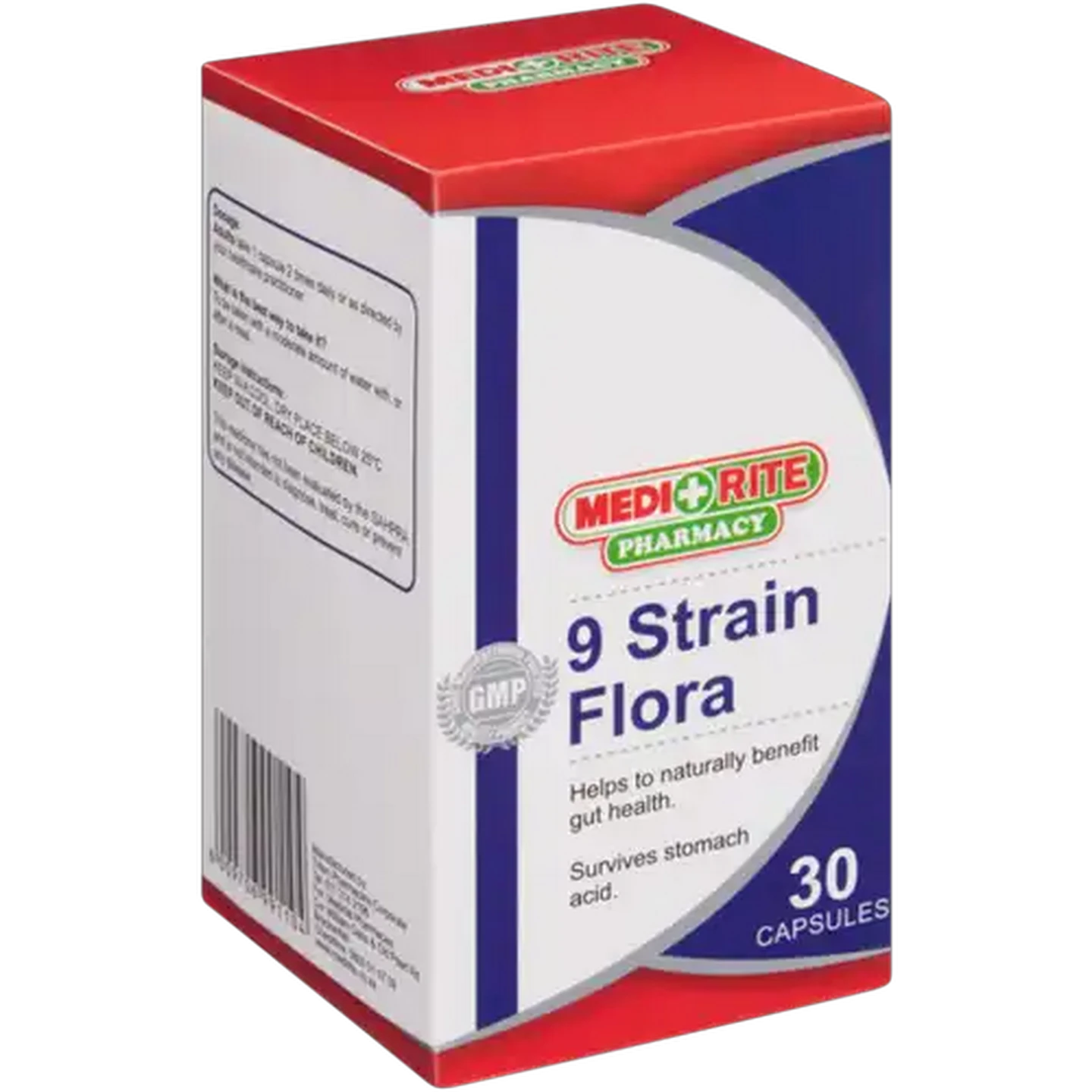 Image of Medirite Pharmacy 9 Strain Flora Blend Probiotic Capsules 30 Pack