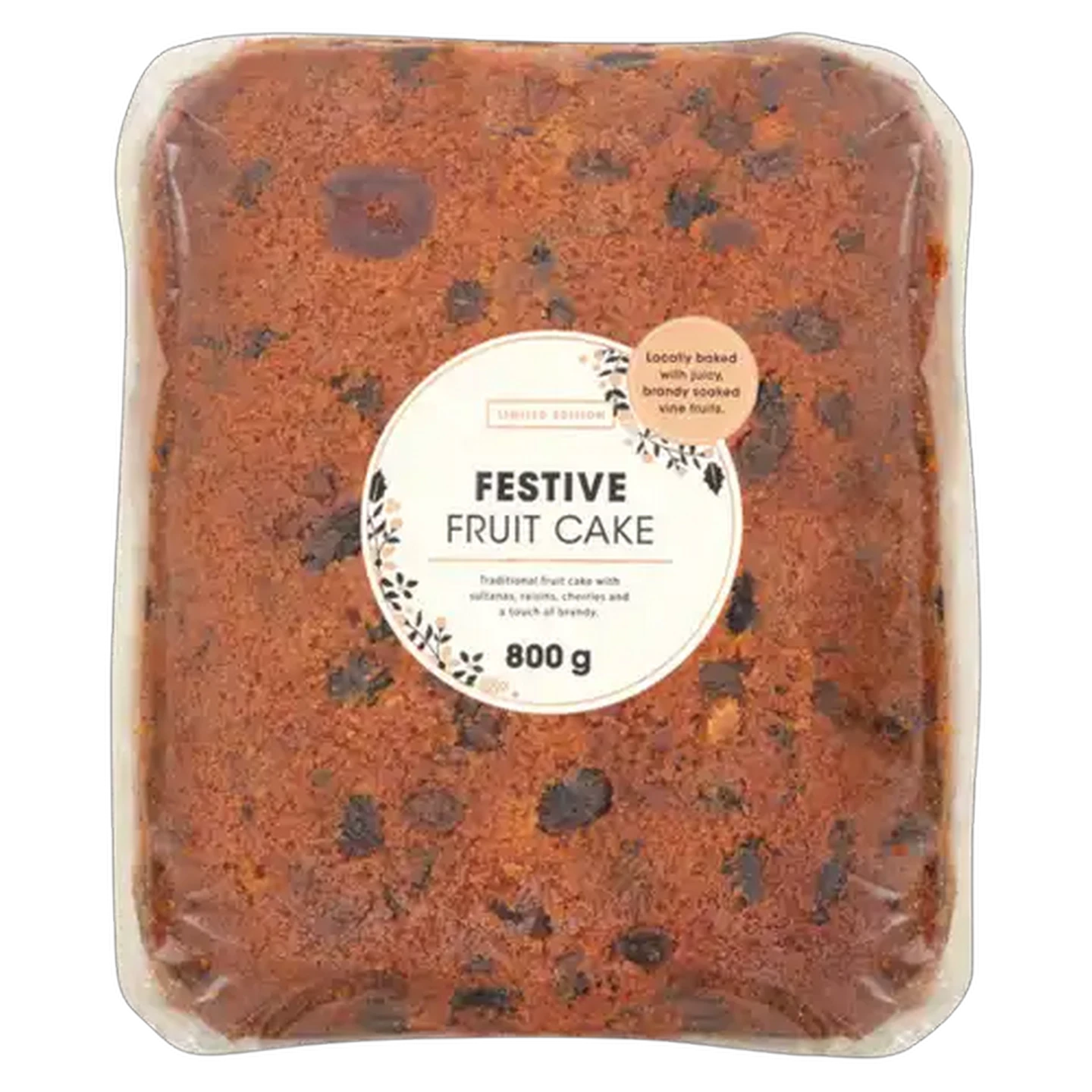 Image of Limited Edition Square Christmas Cake 800g