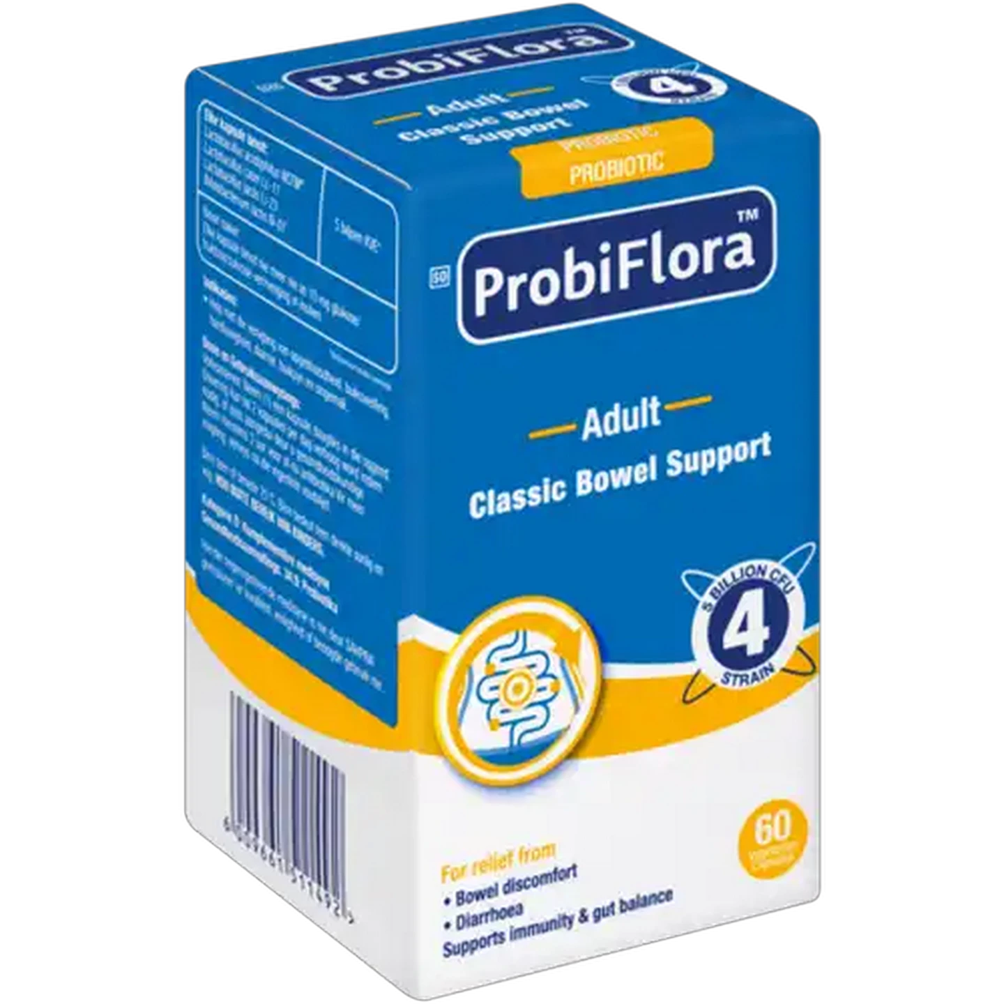 Image of ProbiFlora Adult Classic Bowel Support Capsules 60 Pack