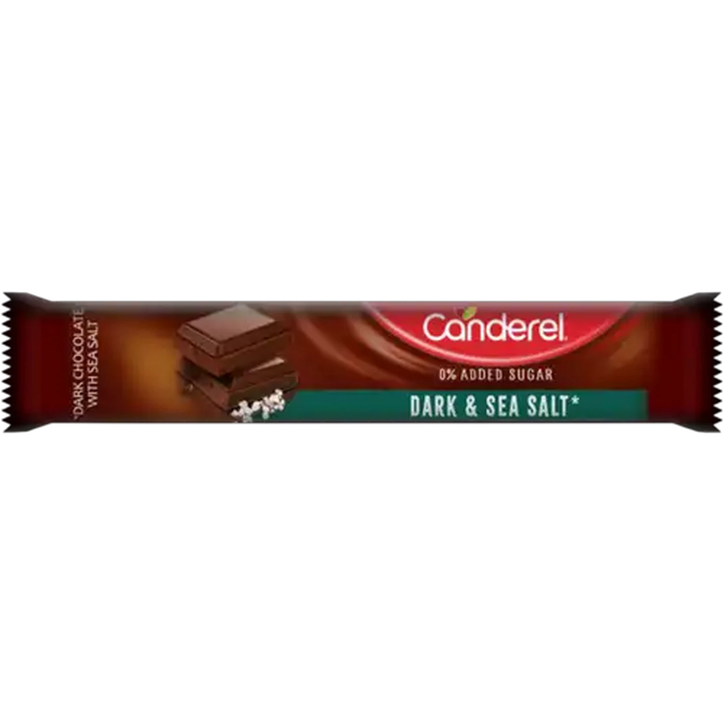 Image of Canderel Dark & Sea Salt Chocolate Bar 30g