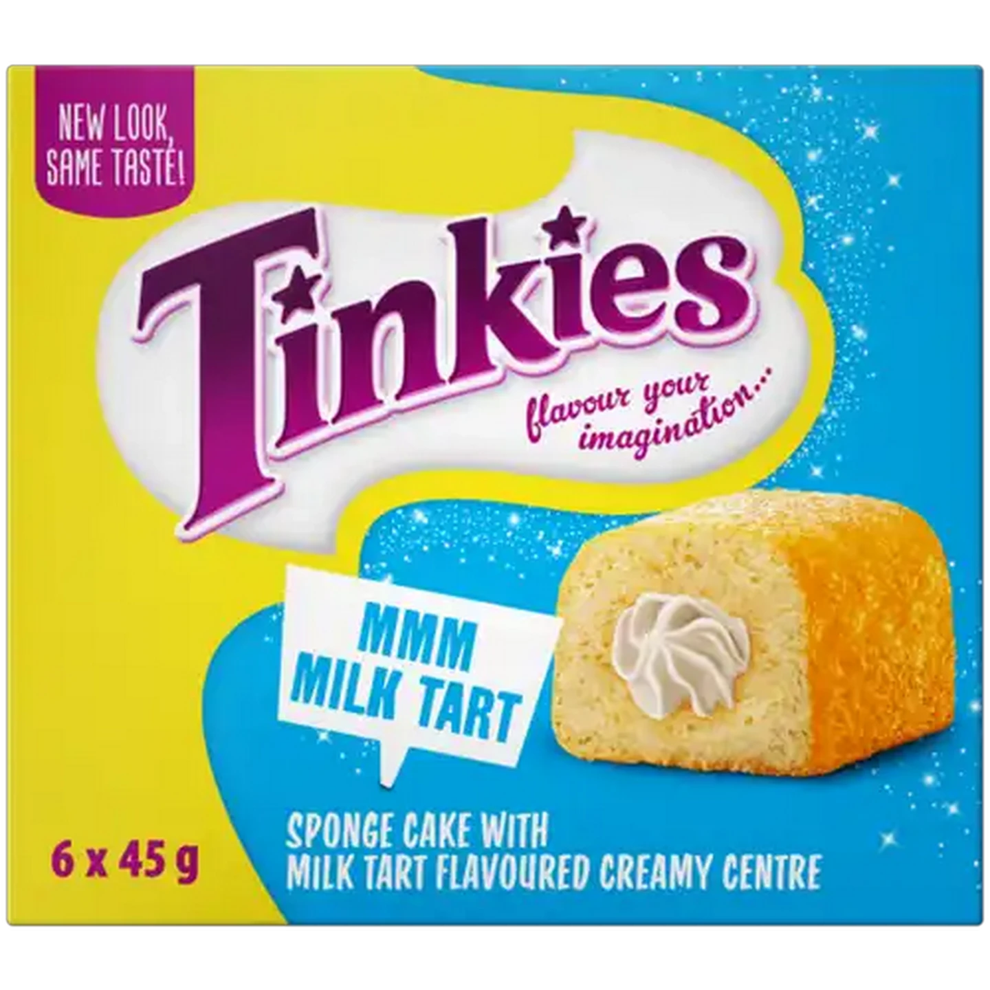 Image of Tinkies Milk Tart Flavoured Sponge Cake 6 x 45g