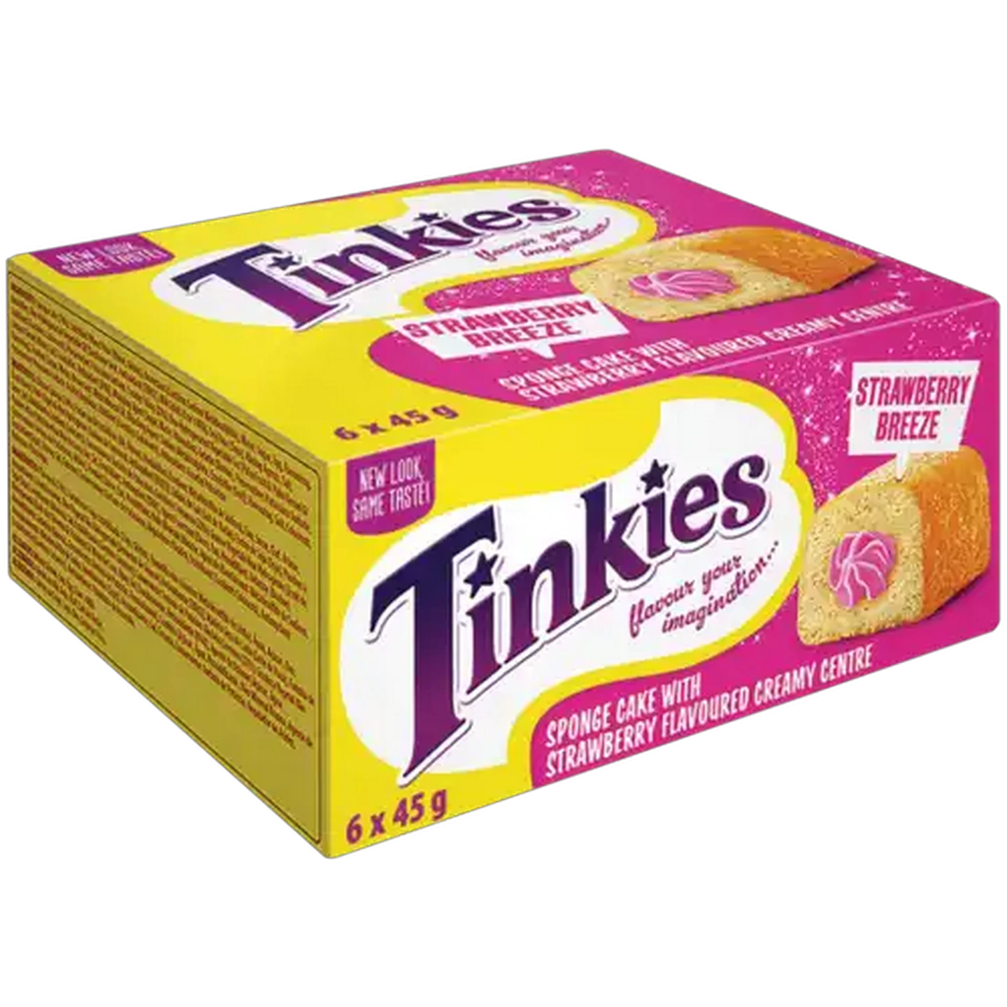 Image of Tinkies Strawberry Breeze Sponge Cake 6 x 45g