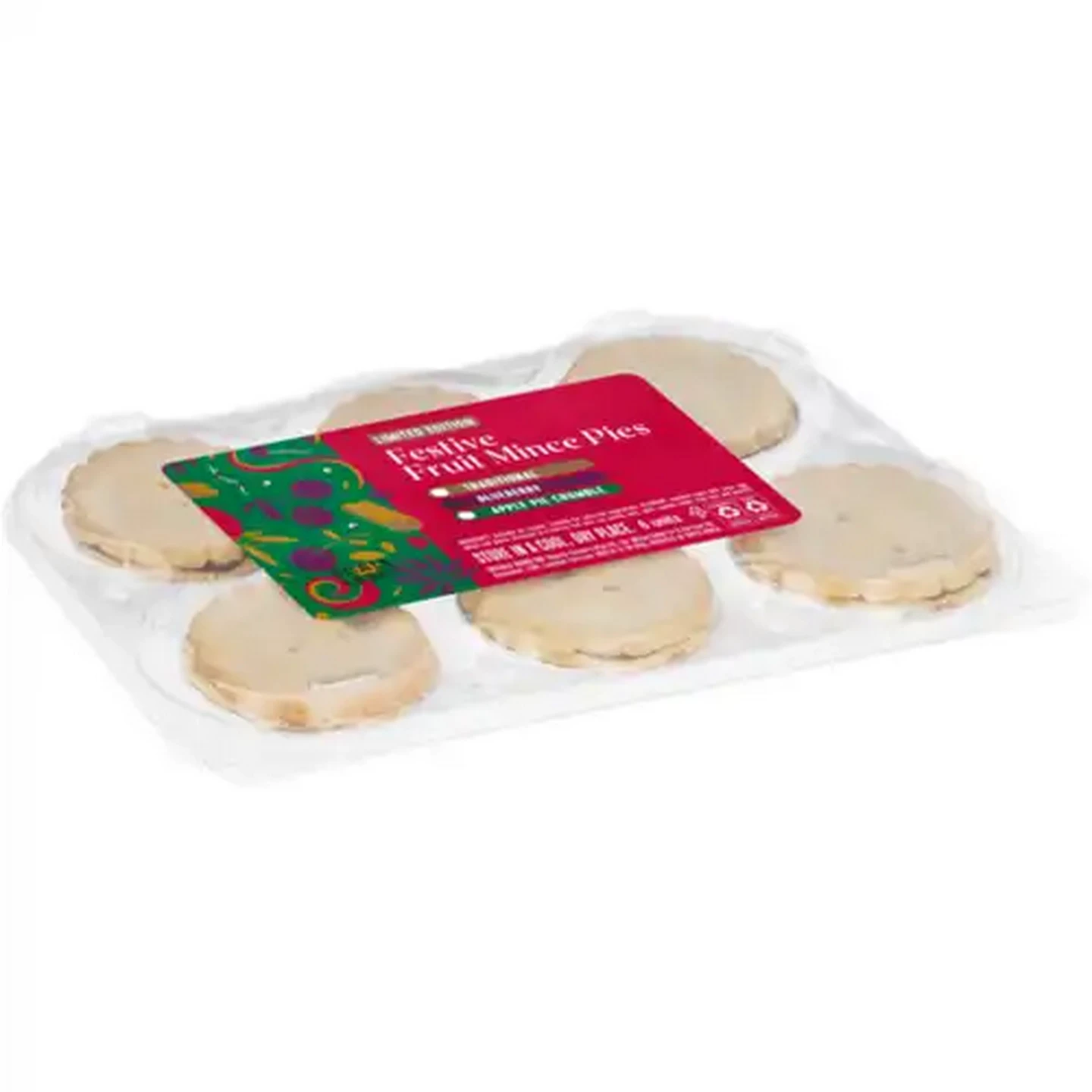 Image of Limited Edition Blueberry Festive Fruit Mince Pies 6 Pack