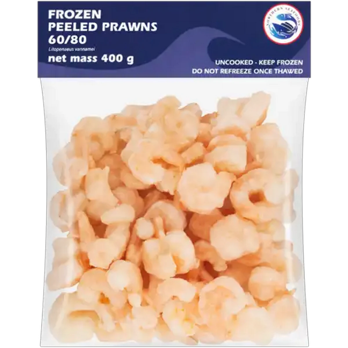 Checkers Sixty60 | Northern Seafoods 60/80 Frozen Peeled Prawns 400g