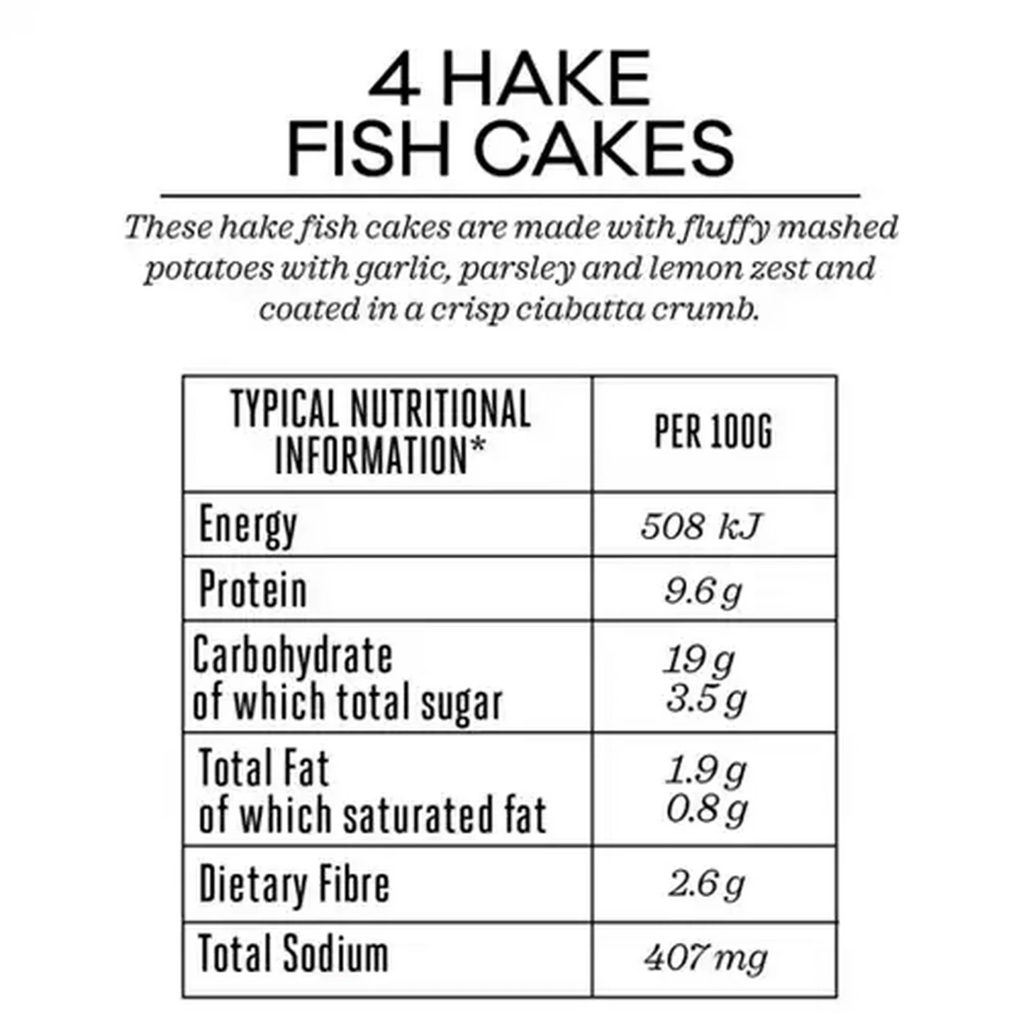 Image of Forage And Feast Frozen Hake Fish Cakes 4 x 100g