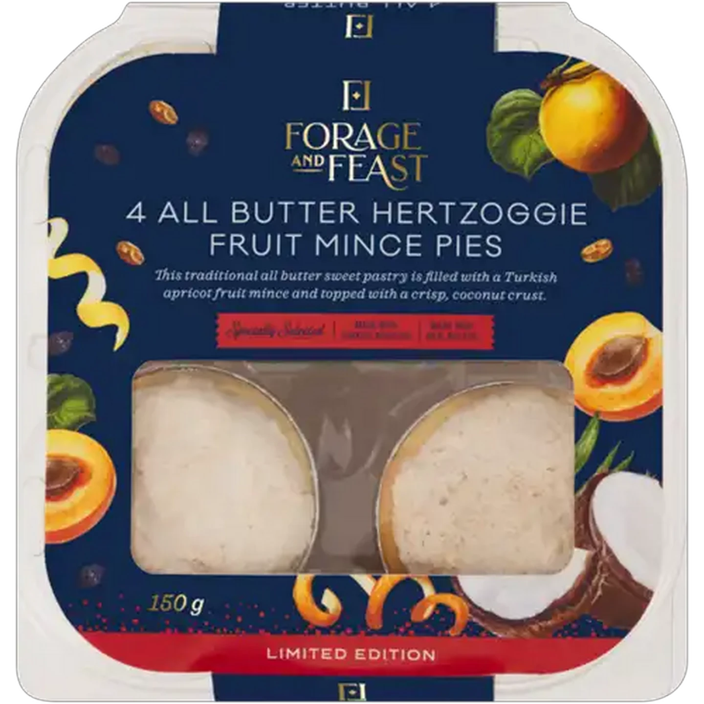Image of Forage And Feast Hertzoggie Fruit Mince Pies 240g